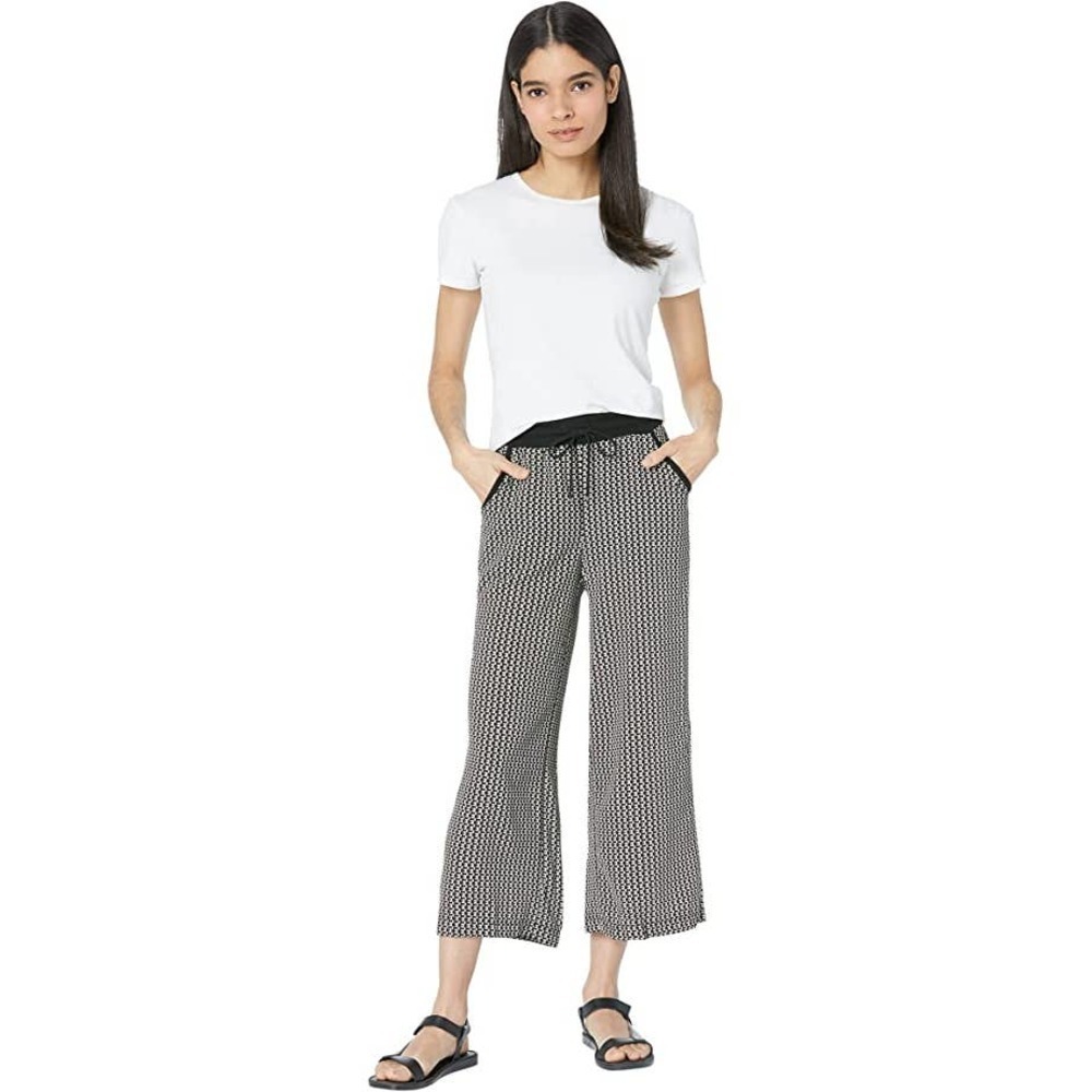 New Max Studio Women's Crepe Cropped Wide Leg Pants 1701C02 Size L
